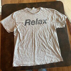 XL Distressed "Relax" T-Shirt